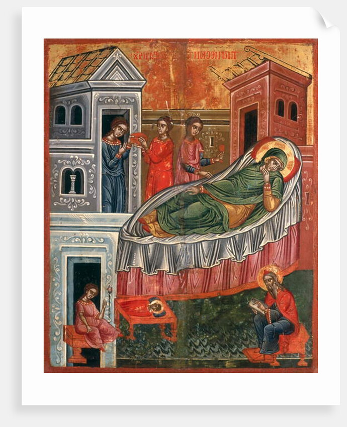 The Birth of John the Baptist, late 17th century by Greek School