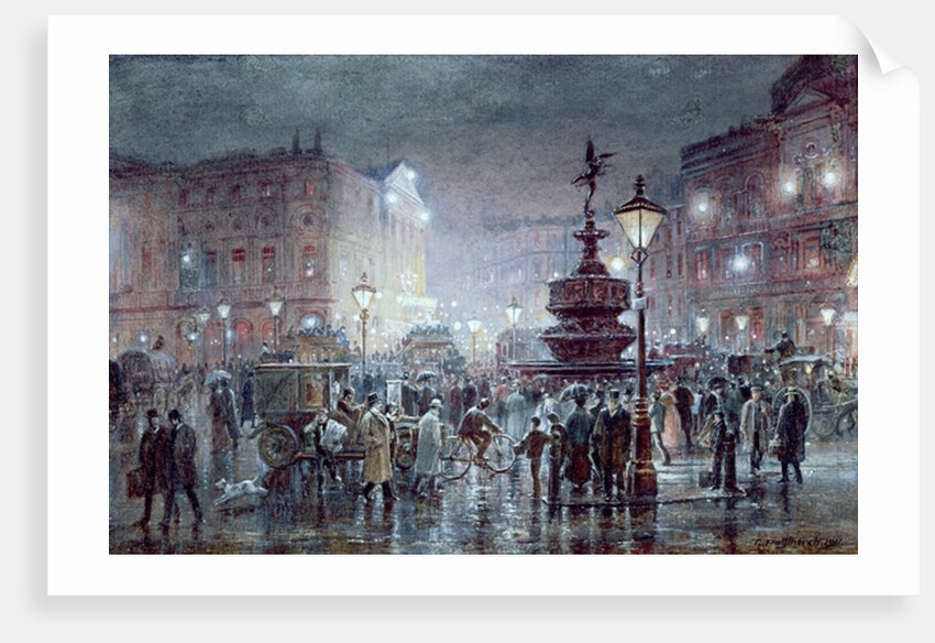Piccadilly Circus at Night, 1911 by Thomas Prytherch