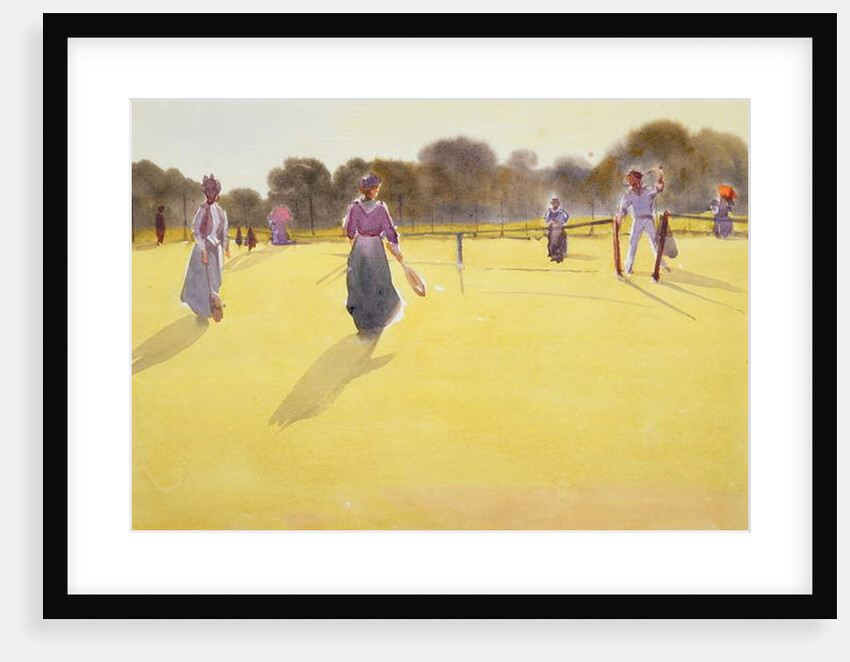 Edwardians at Tennis by Tom Simpson