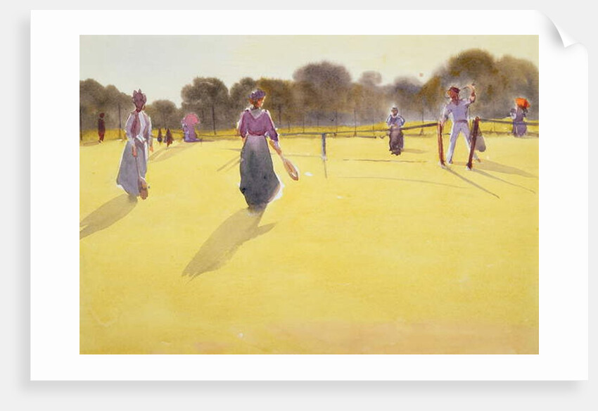 Edwardians at Tennis by Tom Simpson
