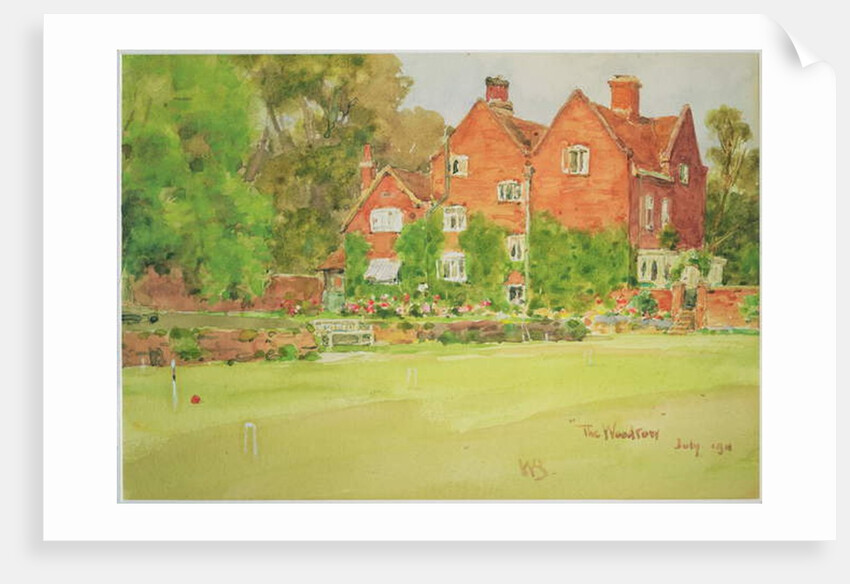 The Croquet Lawn at The Woodrow, 1911 by Wilfrid Williams Ball