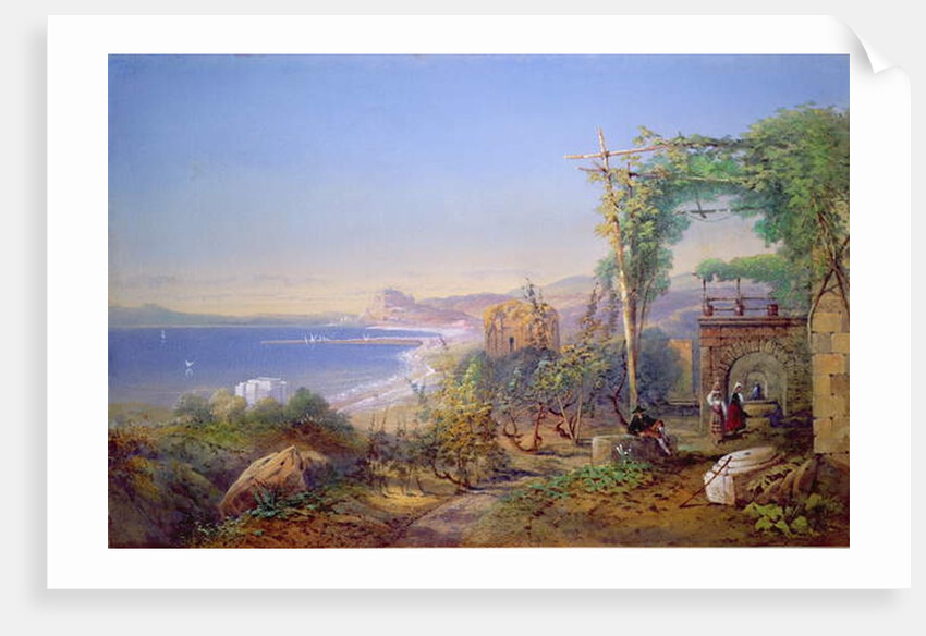 Castille and the Bay of Baia, Pozzuoli, 1866 by Edward Richardson