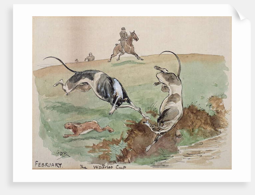 The Month of February: Coursing by George Derville Rowlandson
