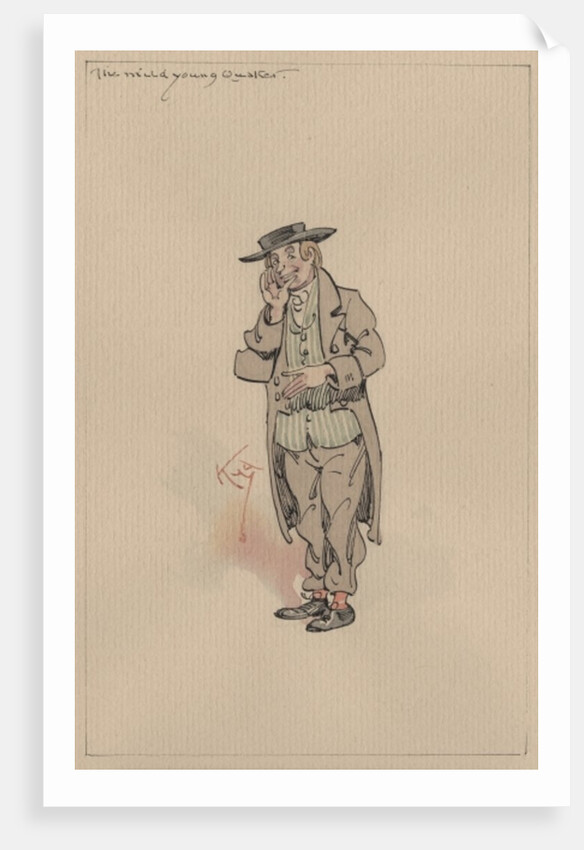 The Mild Young Quaker, c.1920s by Joseph Clayton Clarke