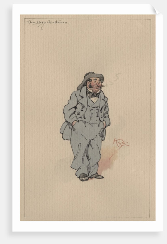 The Lazy Gentleman, c.1920s by Joseph Clayton Clarke