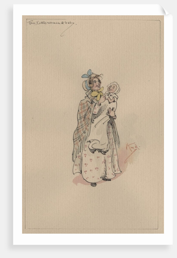 The Lale Lady & Baby, c.1920s by Joseph Clayton Clarke