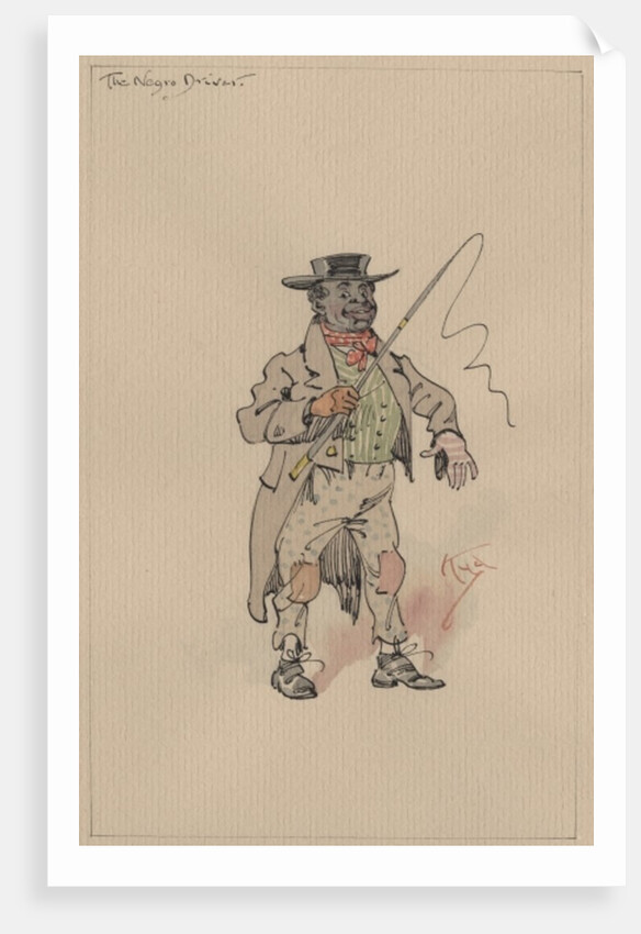 The Negro Driver, c.1920s by Joseph Clayton Clarke