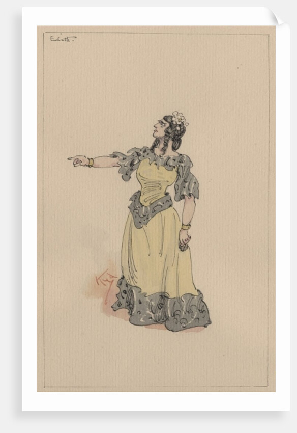 Mrs Edith Dombey, c.1920s by Joseph Clayton Clarke