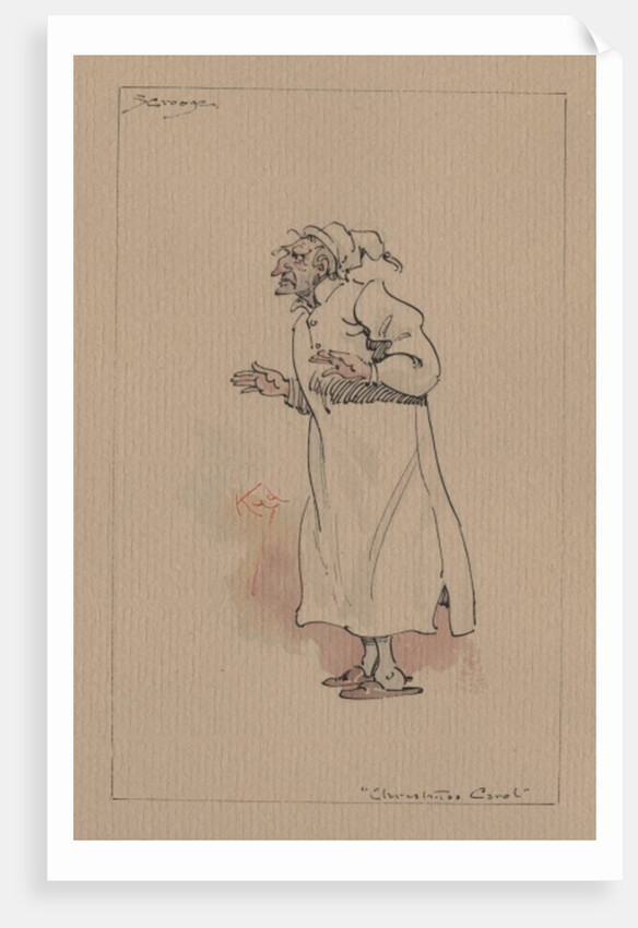 Ebenezer Scrooge - A Christmas Carol, c.1920s by Joseph Clayton Clarke