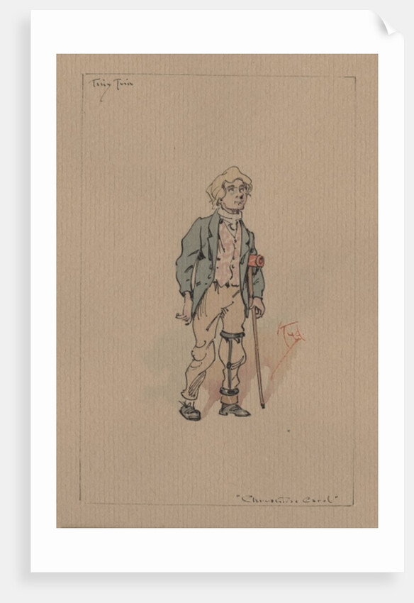 Tiny Tim - A Christmas Carol, c.1920s by Joseph Clayton Clarke