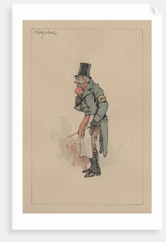 Trotty Veck - The Chimes, c.1920s by Joseph Clayton Clarke