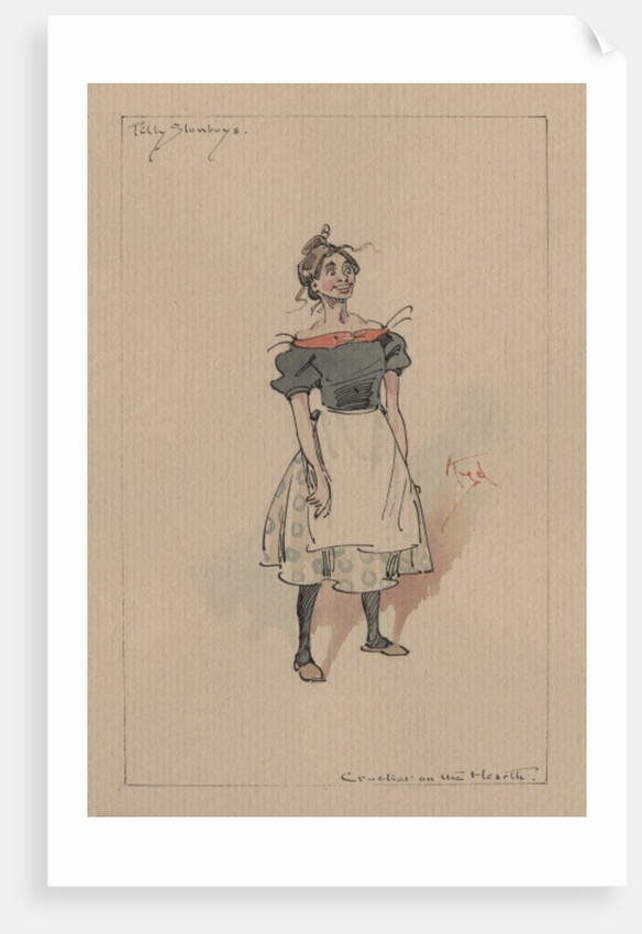 Tilly Slowboy - The Cricket on the Hearth, c.1920s by Joseph Clayton Clarke