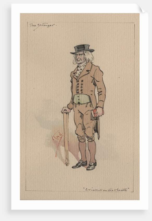 The Stranger, or Edward Plummer - The Cricket on the Hearth, c.1920s by Joseph Clayton Clarke