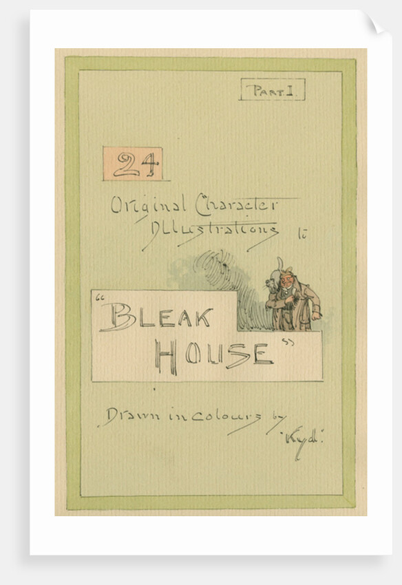 Title Page, Illustrations for 'Bleak House', Part 1, c.1920s by Joseph Clayton Clarke
