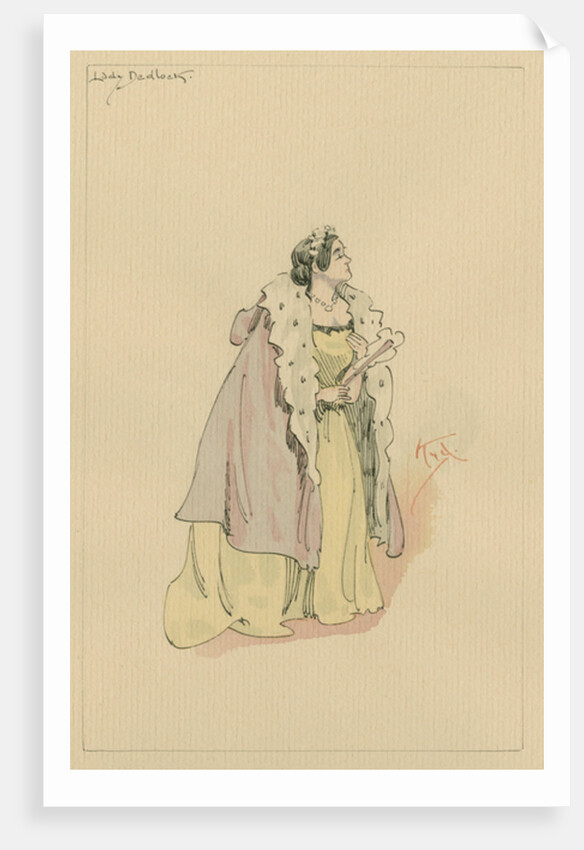 Lady Dedlock, c.1920s by Joseph Clayton Clarke