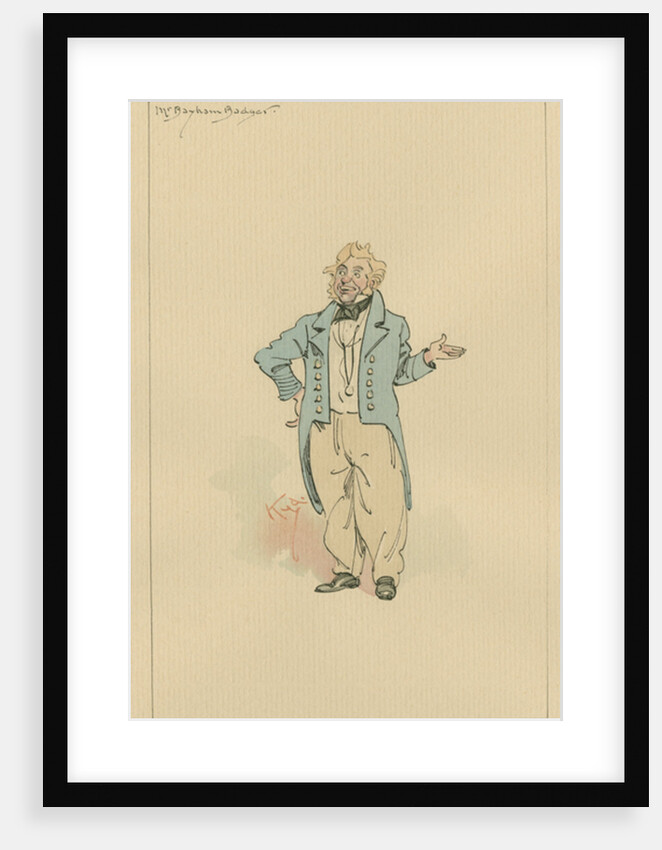 Mr Bayham Badger, c.1920s by Arthur Rackham