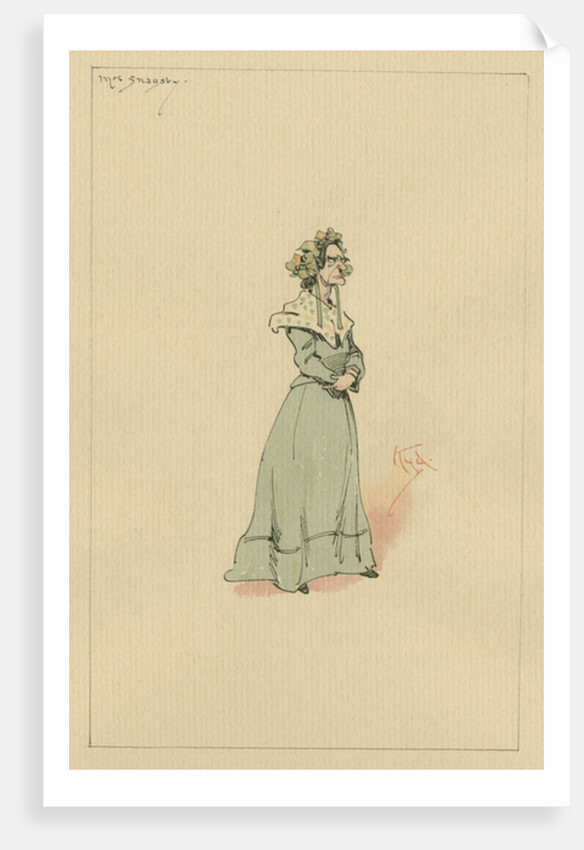 Mrs Snagsby, c.1920s by Joseph Clayton Clarke