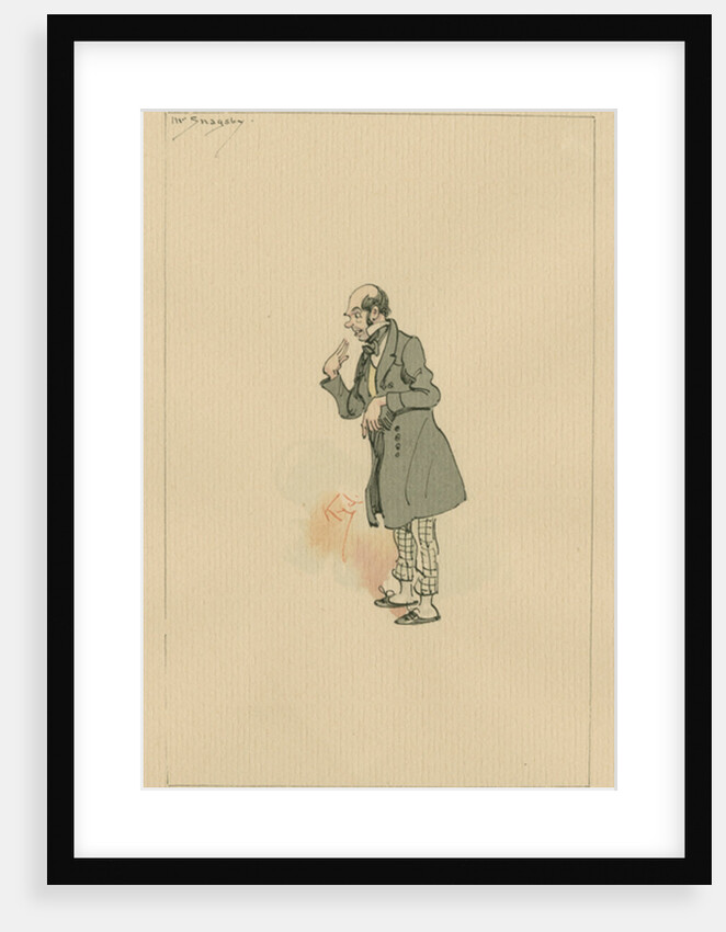 Mr Snagsby, c.1920s by Joseph Clayton Clarke