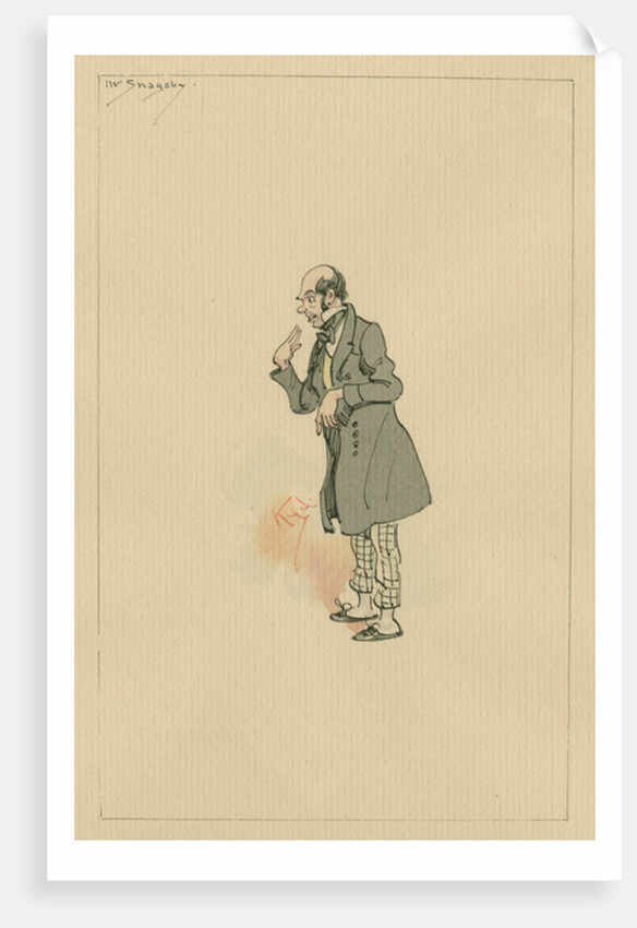 Mr Snagsby, c.1920s by Joseph Clayton Clarke