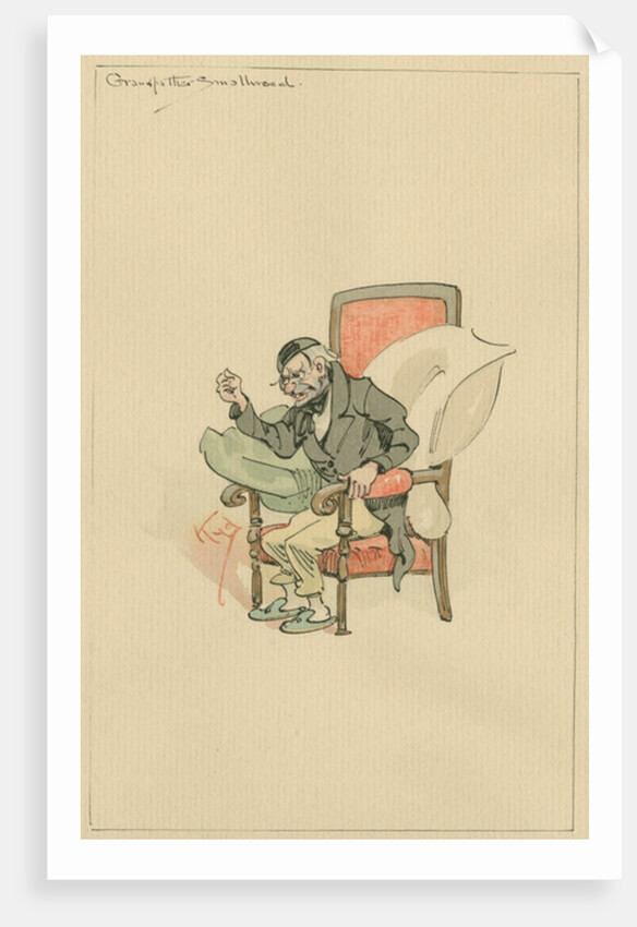 Grandfather Smallweed, c.1920s by Joseph Clayton Clarke