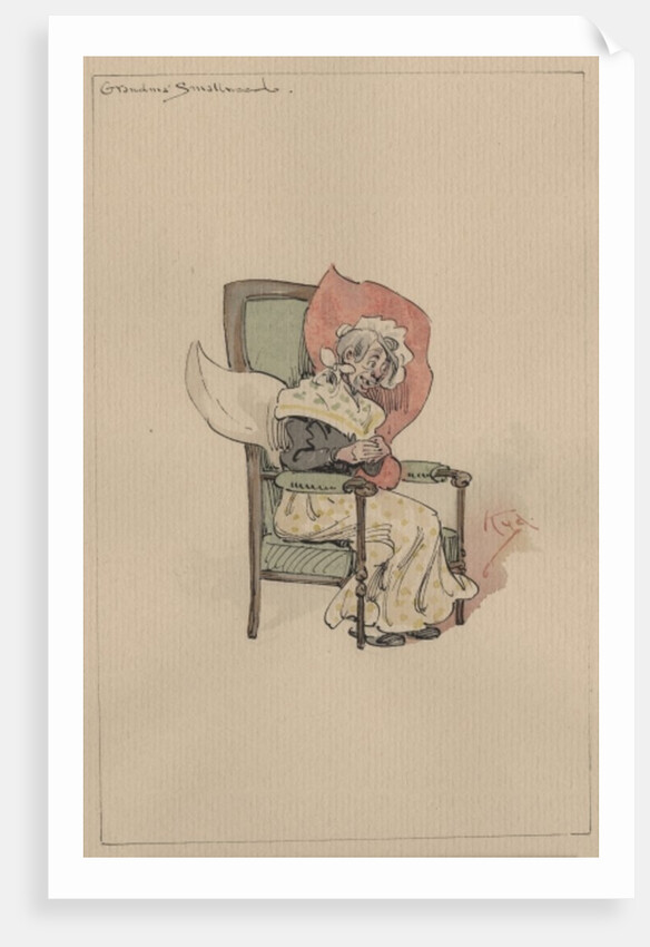 Grandma Smallweed, c.1920s by Joseph Clayton Clarke