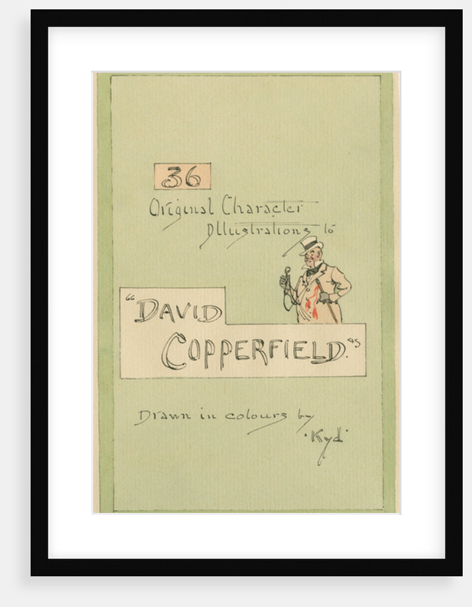 Title Page, Illustrations for 'David Copperfield', c.1920s by Joseph Clayton Clarke
