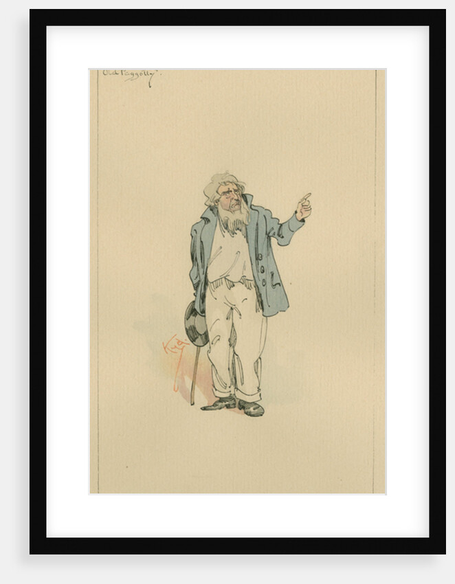 Old Peggotty, c.1920s by Joseph Clayton Clarke