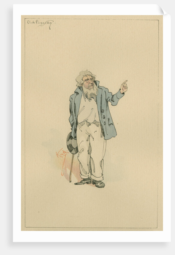 Old Peggotty, c.1920s by Joseph Clayton Clarke