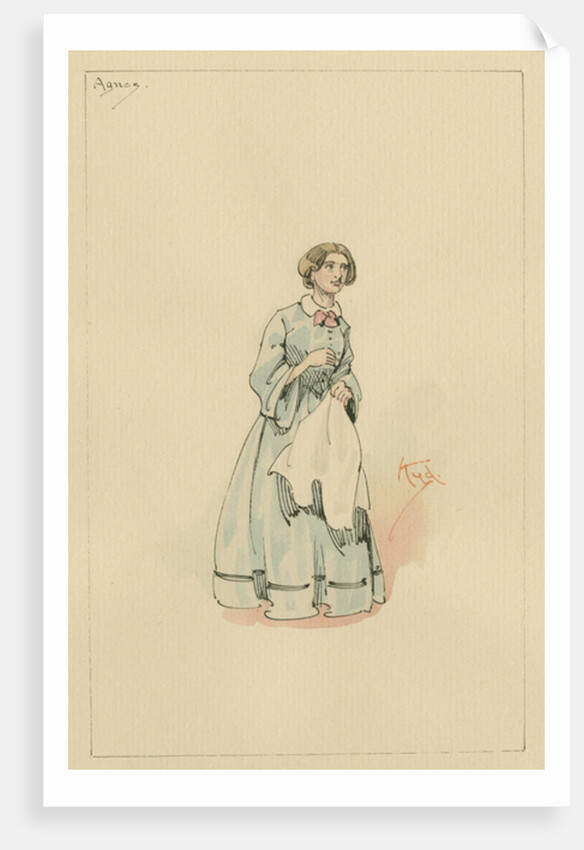 Agnes Wickfield, c.1920s by Joseph Clayton Clarke