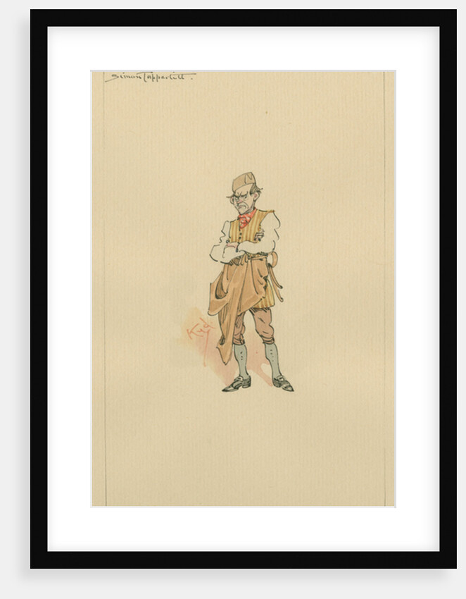 Simon Tappertit, c.1920s by Joseph Clayton Clarke