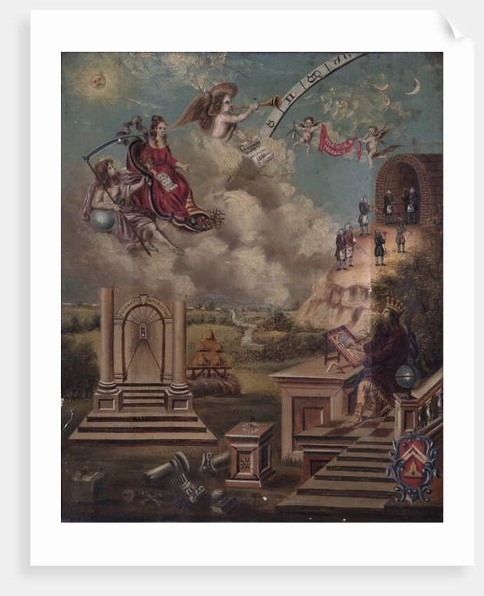 The Mysteries that Here Are Shown, Are Only to a Mason Known, 18th century by J. Gruttenden