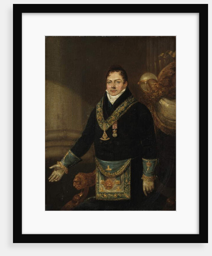 Augustus Frederick, Duke of Sussex as Grand Master, 1827 by J. Naish