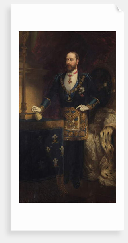 Albert Edward, Prince of Wales as Grand Master, 1885 by Chevalier Louis-William Desanges