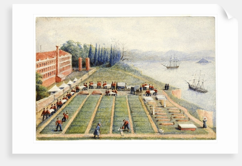 The burial ground at the General Hospital, Scutari, April 1855 by General E.W. Wray