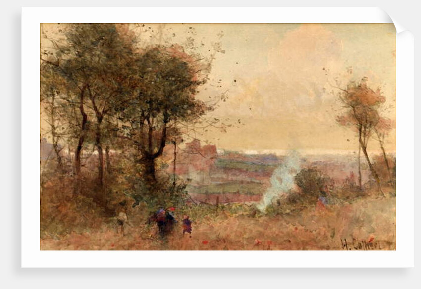 Gathering Wood by Hector Caffieri