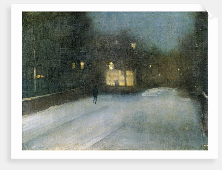 Nocturne in Grey and Gold: Chelsea Snow, 1876 by James Abbott McNeill Whistler