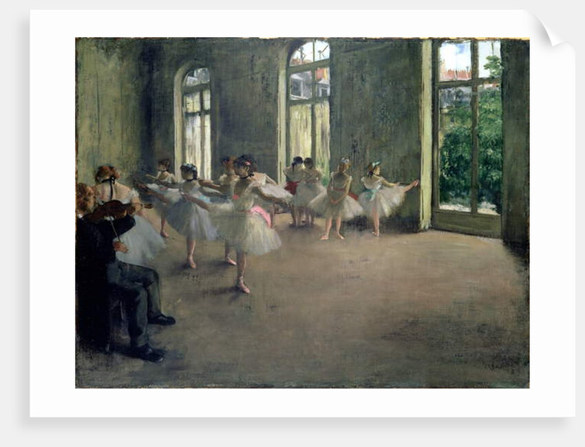 The Rehearsal, c.1873-78 by Edgar Degas