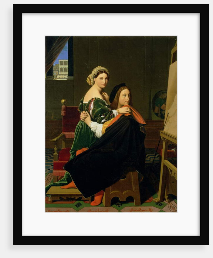 Raphael and the Fornarina, 1814 by Jean Auguste Dominique Ingres