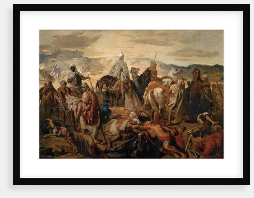 Arab Horsemen Carrying Away their Dead, 1850 by Theodore Chasseriau
