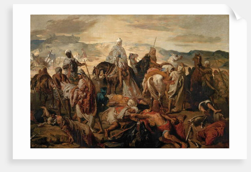 Arab Horsemen Carrying Away their Dead, 1850 by Theodore Chasseriau
