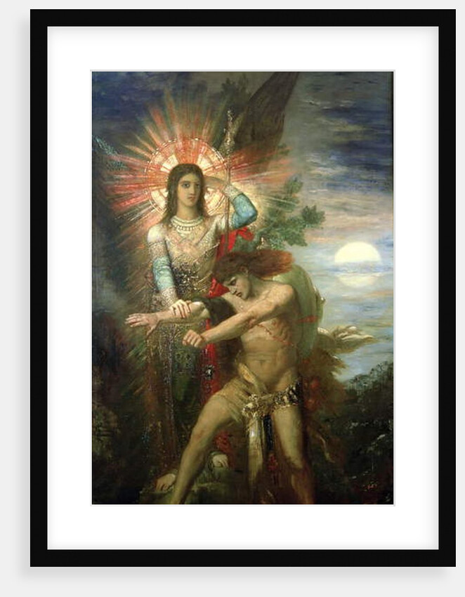 Jacob and the Angel, 1878 by Gustave Moreau