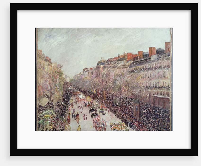 Mardi Gras on the Boulevards, 1897 by Camille Pissarro