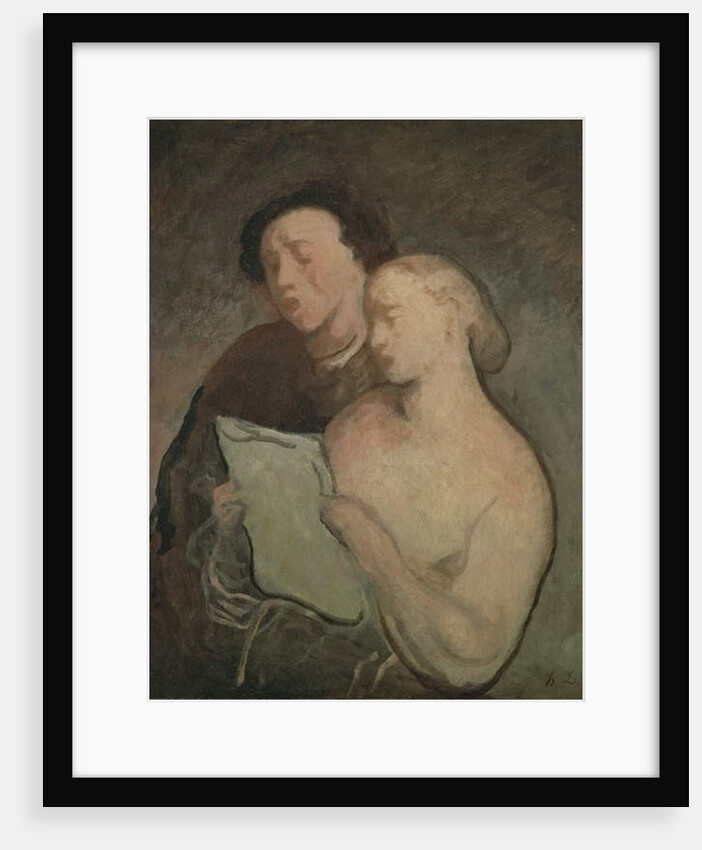 Two Singers, c.1850-60 by Honore Daumier
