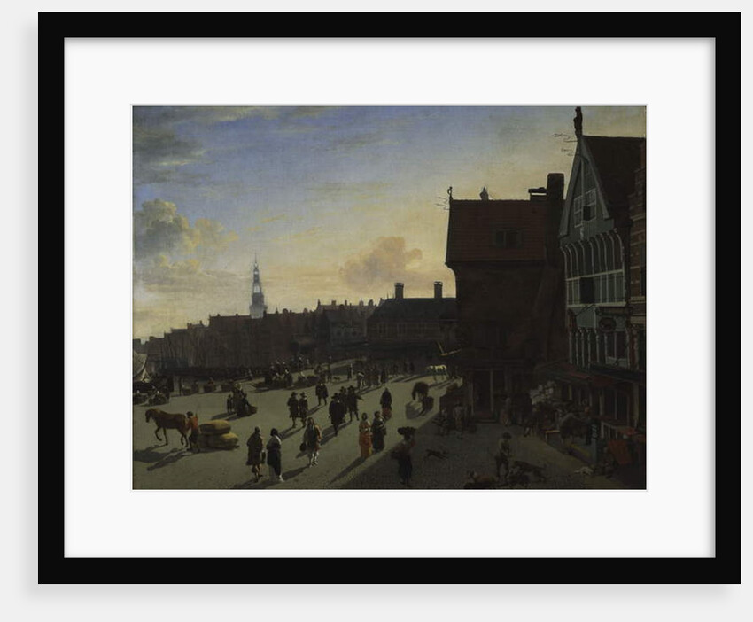 The Dam and Damrak, Amsterdam, c.1663 by Jan van der Heyden