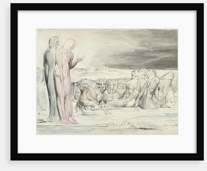 The Circle of Traitors: Alberti Brothers by William Blake