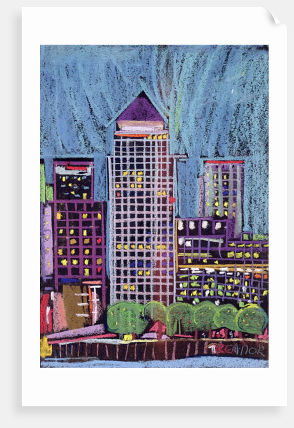 Canary Wharf in London Docklands by Frances Treanor