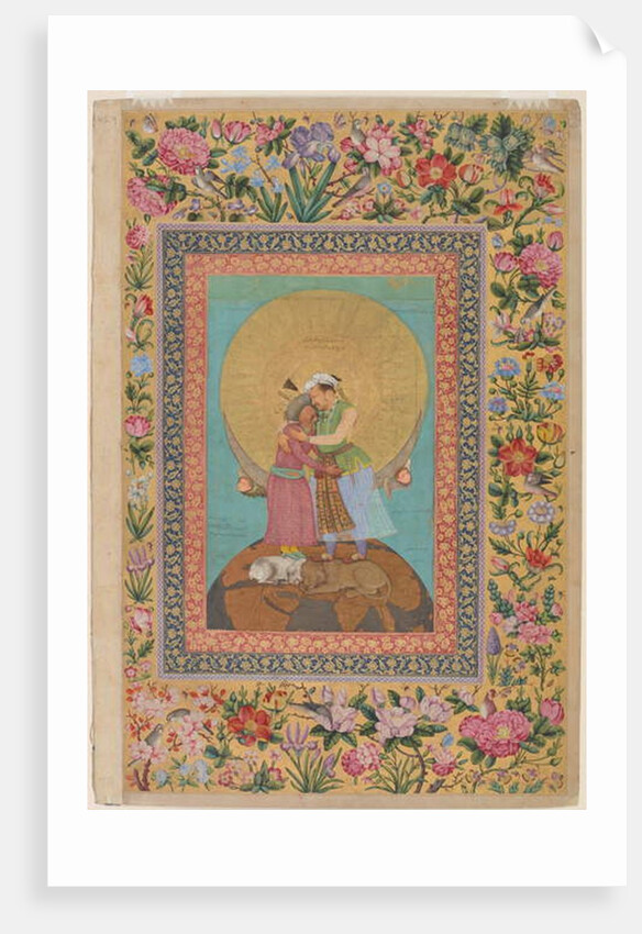 Allegorical representation of Emperor Jahangir and Shah Abbas of Persia by Abu'l Hasan