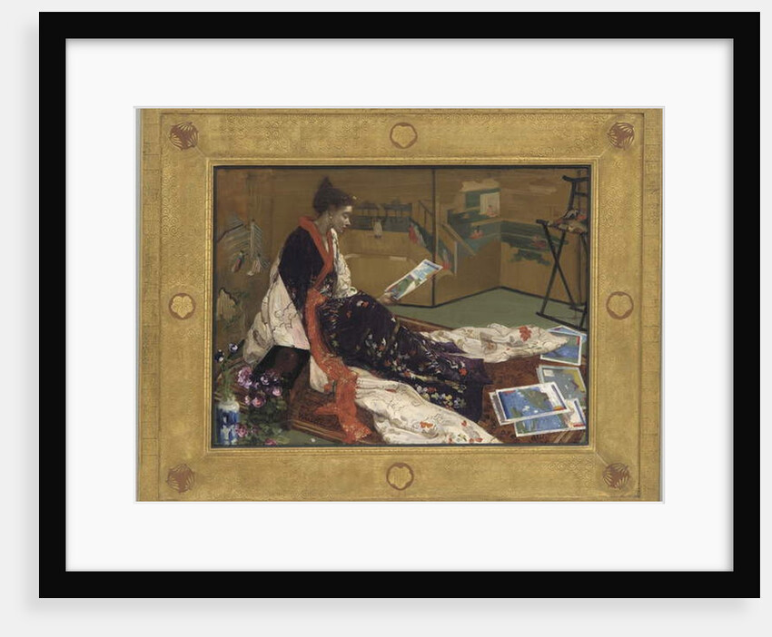 Caprice in Purple and Gold: The Golden Screen, 1864 by James Abbott McNeill Whistler