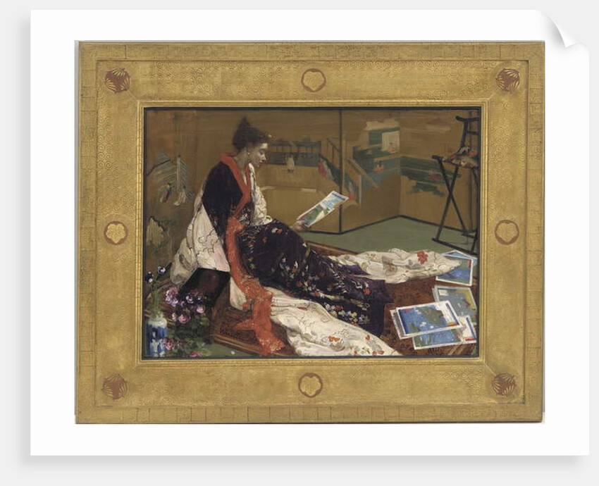 Caprice in Purple and Gold: The Golden Screen, 1864 by James Abbott McNeill Whistler