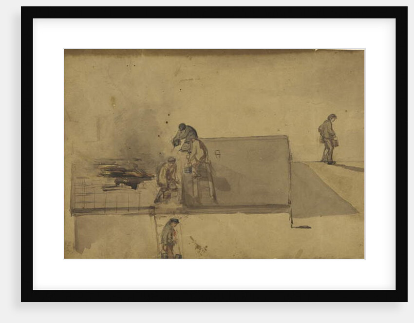 A Fire at Pomfret, c.1858 by James Abbott McNeill Whistler